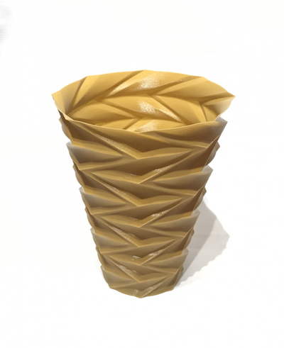 zigzag vase v1 by brithawkes ménage décor pot stylo titulaire soutien poubelle 3d print model - Mito3D