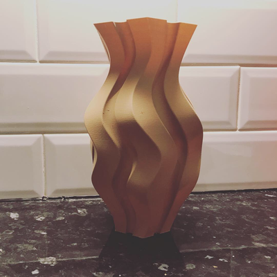 hexadécimal rainure by brithawkes ménage décor vase pot art 3d print model - Mito3D