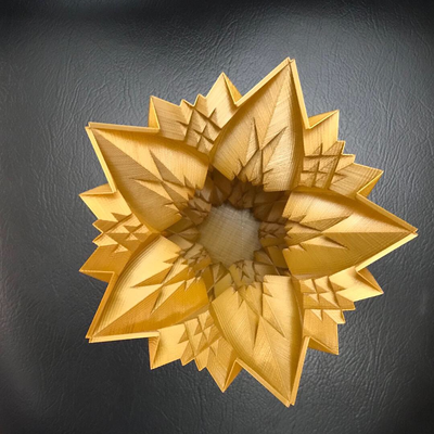 ahorn twist vase by brithawkes haushalt dekor kunst blatt spaß einfach drucken 3d print model - Mito3D