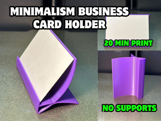 minimalismo negocio tarjeta soporte by eleazar 3dinplastic herramientas organizadores cartas negocios accesorios estampadora tarjetas tablero 3d print model - Mito3D