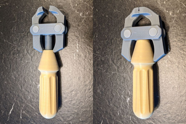 stampabile mano morsa by secchio latta utensili vice morsetto 3d print model - Mito3D