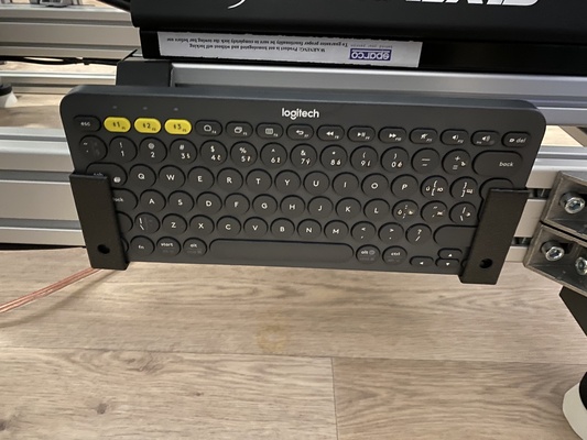 teclado estante soporte sim plataforma 4040 4080 etc by mafikes herramientas artilugio logitech simrig 3d print model - Mito3D