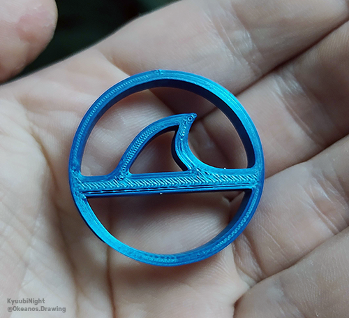 squalo fin pendente by kyuubinight moda gioielleria 3D print model - Mito3D