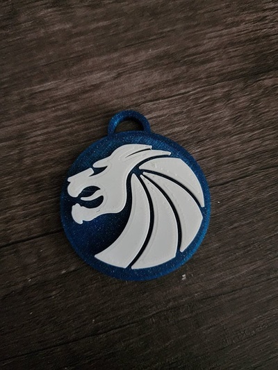 lions logo porte clés by kyuubinight mode modèles edm lion septlions 3d print model - Mito3D
