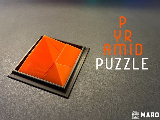 pirámide rompecabezas by marodavide juguetes juegos estante soporte fácil 3d print model - Mito3D