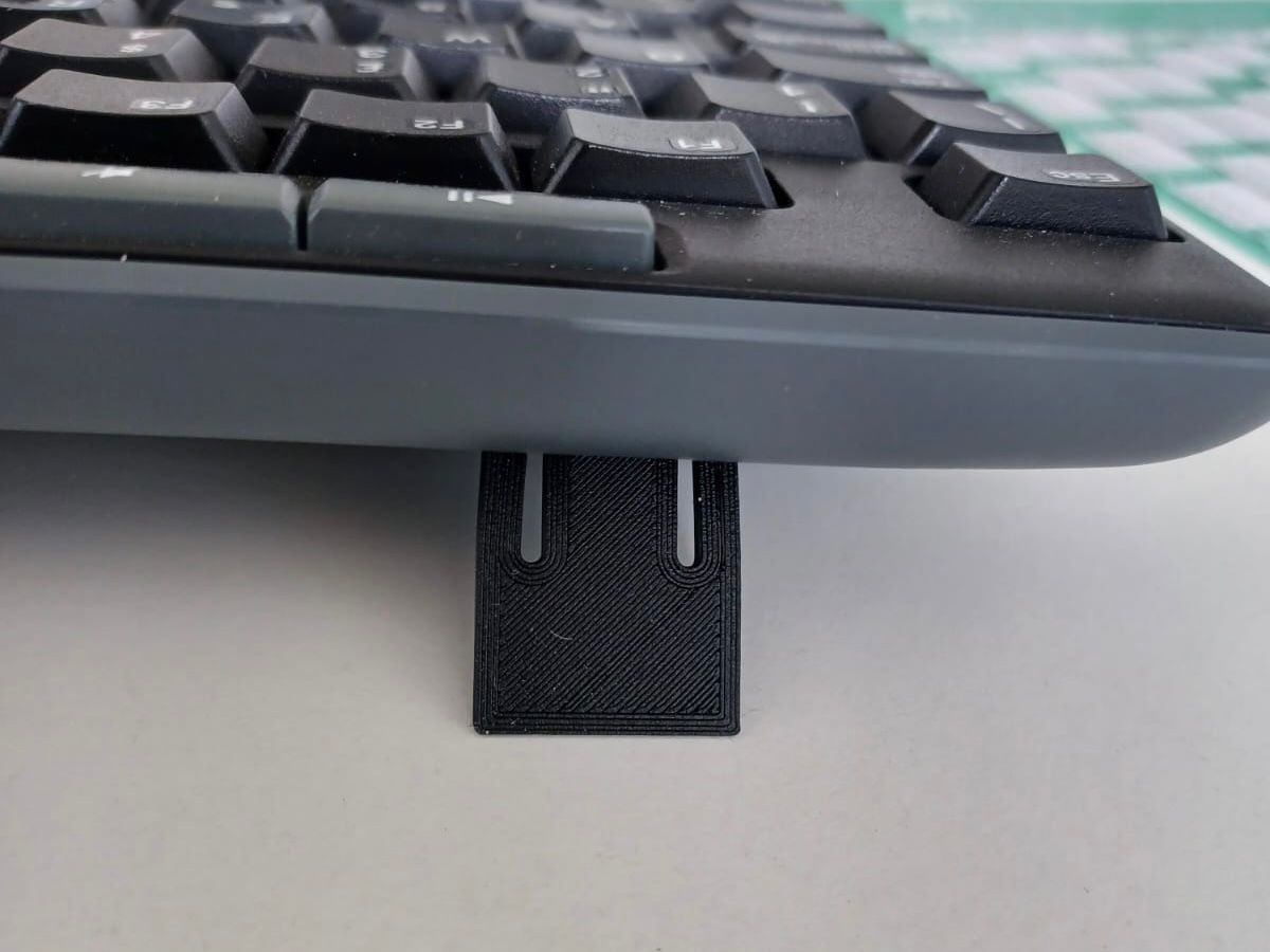 keyboards foot stand replacements logitech by marodavide household office replacement keyboard replacementpart replacementparts keyboardfoot 3D print model - Mito3D