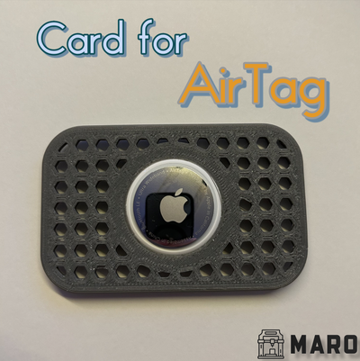 carte artag by marodavide outils gadgets portefeuille airtags 3d print model - Mito3D