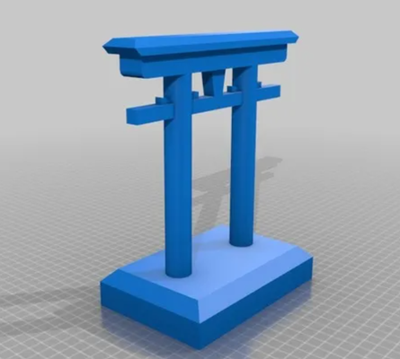 torii porte casque musique supporter by balgerion 3d imprimante accessoires japon titulaire soutien 3d print model - Mito3D
