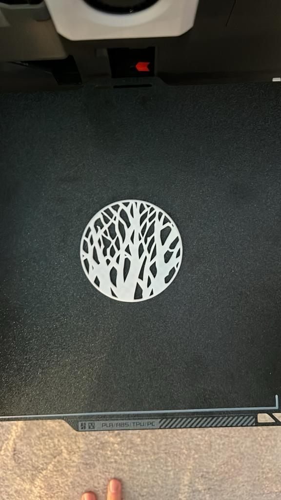 tree silhouette coaster shared by shearlab household decor drink holder plate board mat cup 3D print model - Mito3D