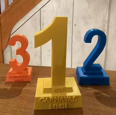 number trophy by roiku3d toys & games outdoor trophies sport reward winner 3d print model - Mito3D