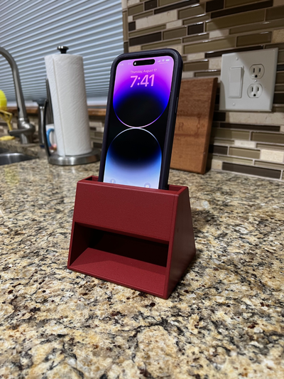 telefon hoparlör amplifikatör by mkcamc hobi kendin yap müzik kulp destek işlevsel sanat ayakta durmak ev ofis no destekler kolay yazdır 3d print model - Mito3D