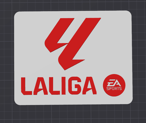 la liga logo by xxemix hobi kendin yap spor açık havada ispanya futbol 3d print model - Mito3D