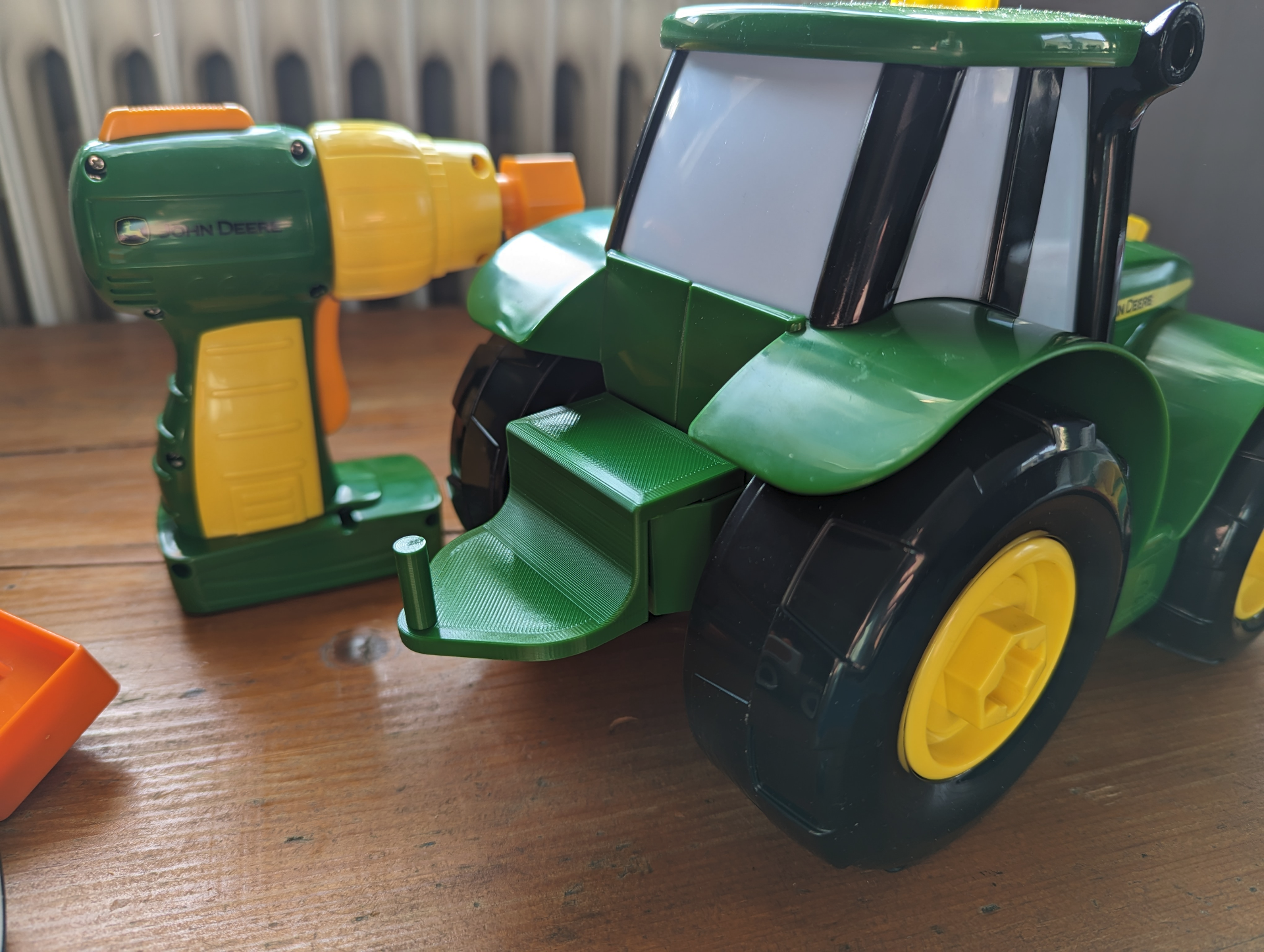 john deere construir johnny trator barra reboque by sargento solitário brinquedos jogos brinquedo 3D print model - Mito3D