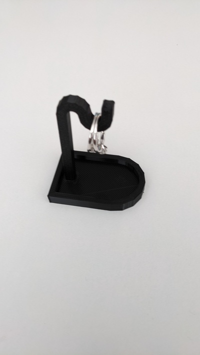 ring dish hook by simple solutions 3d fashion models display holder jewelry jewelery 3d print model - Mito3D