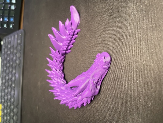 flexi inquietação dragão impressão in colocar by plaground arte modelos escrivaninha decoração flexível casa articulando criaturas mítico 3d print model - Mito3D
