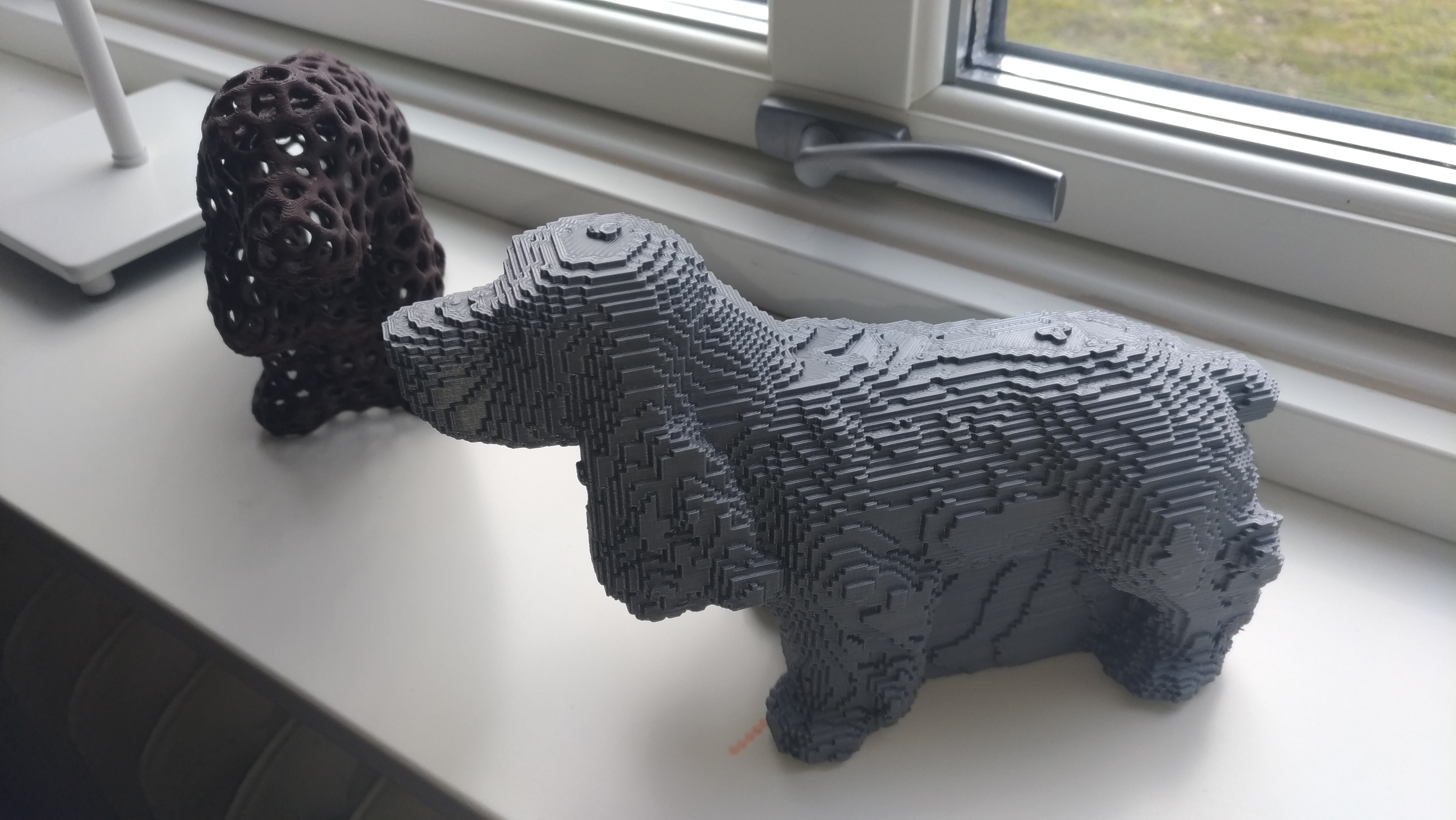 anglais cocker épagneul sylvestre by danny hermans ménage animaux domestiques chien voxel voronoi chose universelle 3D print model - Mito3D