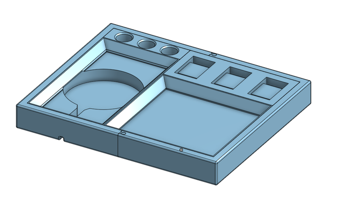 size edc tray by north scape 3d printer accessories modular 3d print model - Mito3D