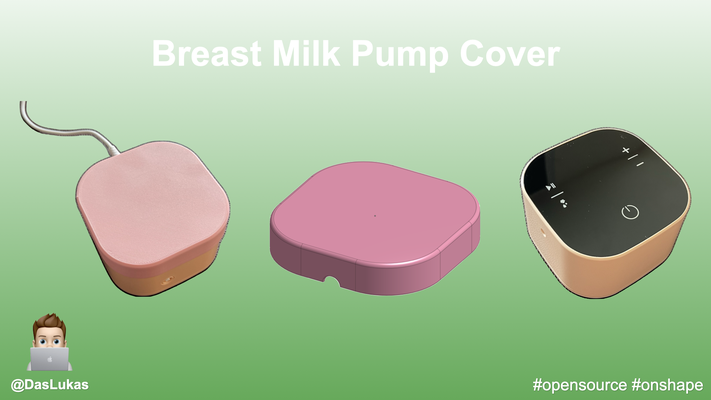 sein lait pompe couverture gaine by dasluk ménage maison modèles bébé mère allaitement maternel allaiter 3d print model - Mito3D