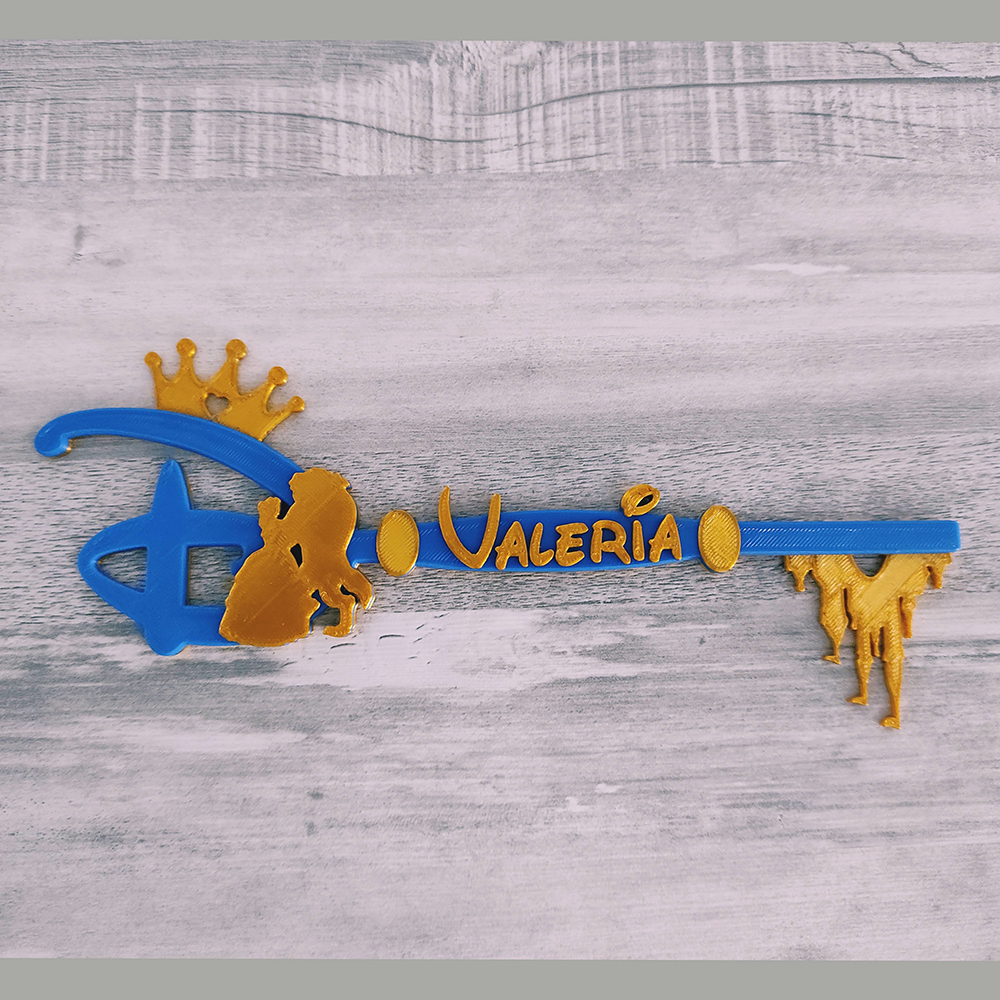 belleza bestia disney llave by nan278 juguetes juegos 3D print model - Mito3D