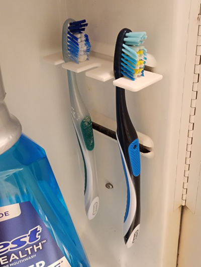 escova dente suporte medicamento gabinete by gritando designs ferramentas organizadores porta dentes 3d print model - Mito3D