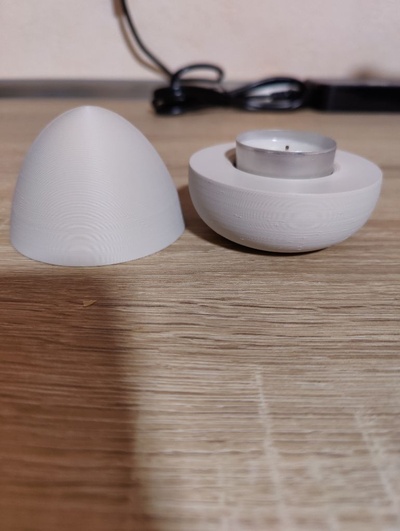 pasqua uovo tealight by taer holmes domestico arredamento candela 3d print model - Mito3D