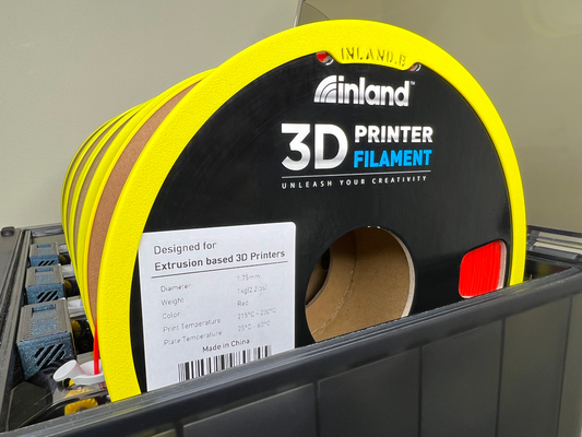 inland bambu lab ams cardboard spool adapter ring by designcraft 3d printer accessories micro center microcenter filament in land 3d print model - Mito3D