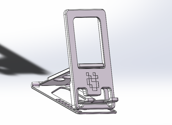phone stand folding by hobby & diy 3d print model - Mito3D
