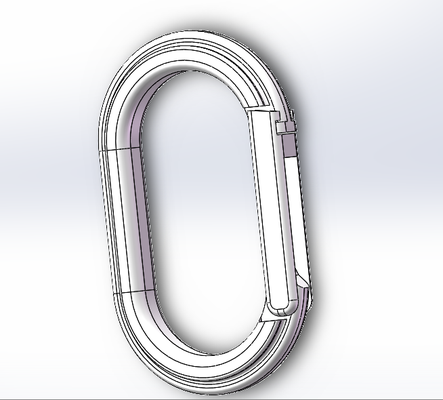 attache randonnée clé chaîne sécurité plastique by loisir diy 3d print model - Mito3D
