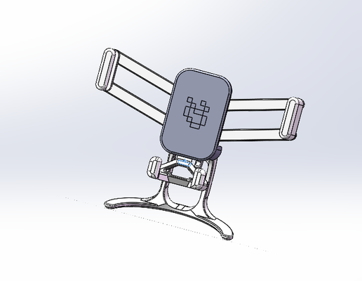 phone stand self-clamping by hobby & diy 3d print model - Mito3D