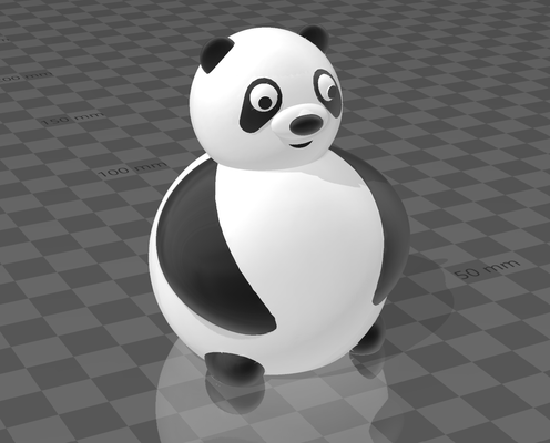 panda remixed by brandido02 toys & games toy fidgettoy articulated 3d print model - Mito3D