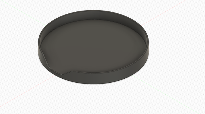 simple drink coaster tray 100mm by zac vining-smith household decor holder 3d print model - Mito3D