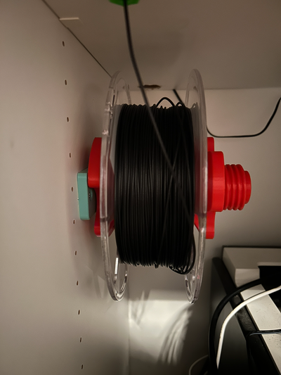 wand spulenhalter komplett gedruckt by conchulio 3d printer parts spool holder 3d print model - Mito3D