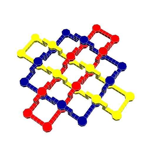 tricyclic link 1 by structuralgeometry education mathematics structural geometric topology geometry math stem 3D print model - Mito3D