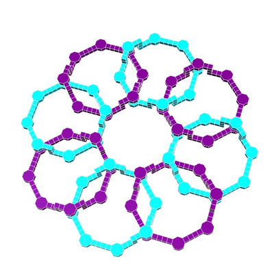 octacyclique lien 2 by géométrie structurelle éducation mathématiques math topologie construction géométrique 3d print model - Mito3D