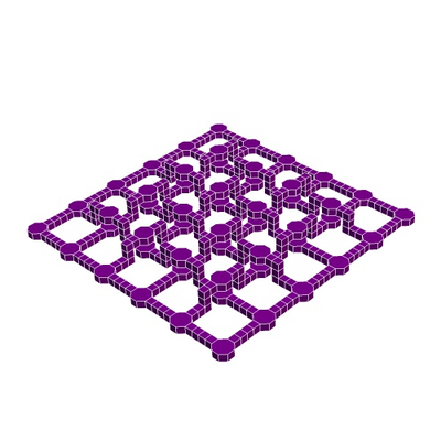 weben 2 by strukturgeometrie bildung mathematik geometrie topologie stengel geometrisch 3d print model - Mito3D