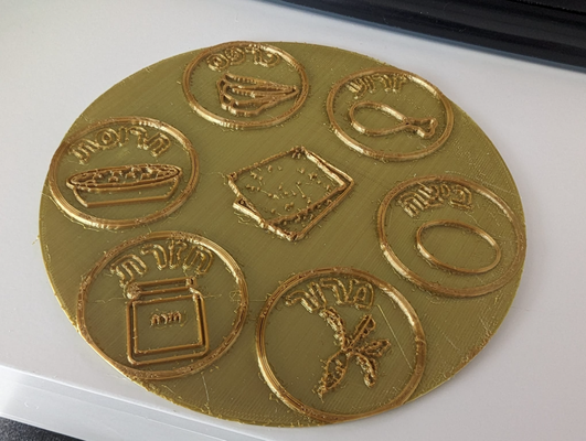 passover seder plate - by alexm household festivities sederplate holiday 3d print model - Mito3D