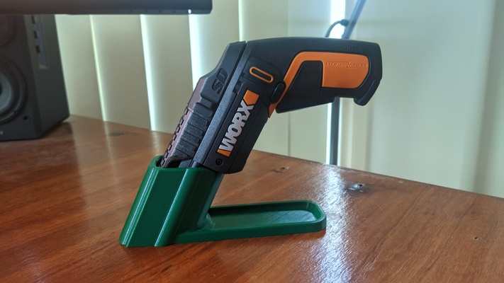 worx sd slide driver stand holder by shane tools holster screwdriver workbench onshape 3d print model - Mito3D
