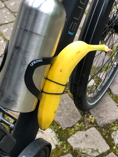 bicycle banana buddy by paulbpunkt hobby & diy sport outdoors holder carrier fruit bike 3d print model - Mito3D