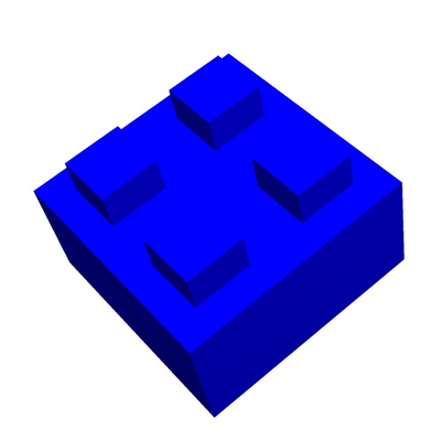 kök blok 4 4x4 2 önerilen z axis ayar 12 69mm by yapısal geometri eğitim matematik oyuncak inşaat 3d print model - Mito3D