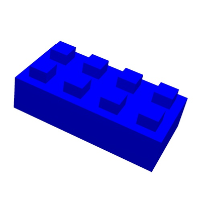 kök blok 4 4x8 1 önerilen z axis ayar 12 69mm by yapısal geometri eğitim matematik oyuncak inşaat 3d print model - Mito3D