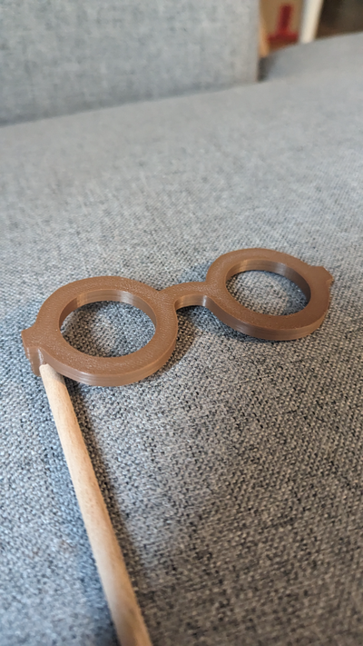3d printable photobooth accessory - lunette vintage glasses shared by 3djupp props & cosplays lunettes glass brille fotobox photobox knipskiste fotograf hochzeit photograph 3d print model - Mito3D