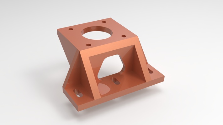 nema 23 stepper motor console mounting on aluminum profile by enggraph hobby & diy adapter nema23 aluminumextrusion mountingbracket aluminumprofile nema23mount nema23adapter nema23motor nema23motormount 3d print model - Mito3D
