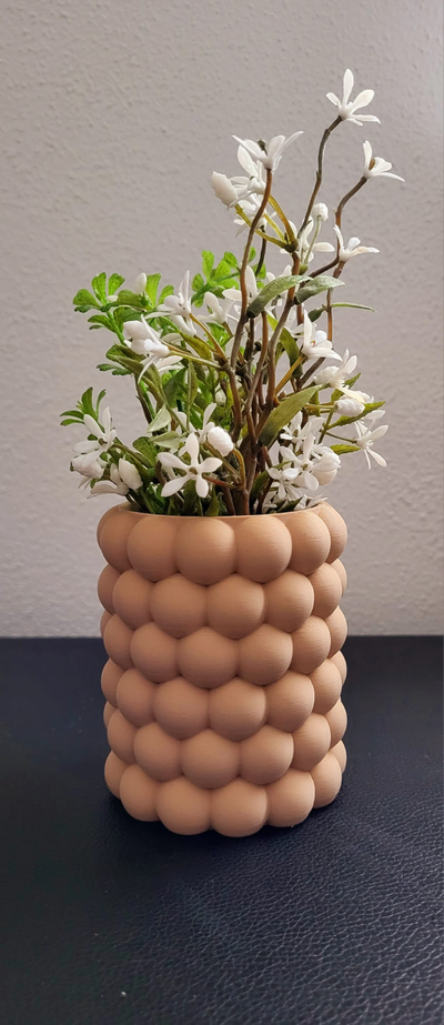 bolha vaso by emvi 3d casa decoração lápis deco decorações vasemodo modo escritório porta banheiro plantar panela recipiente flor 3d print model - Mito3D