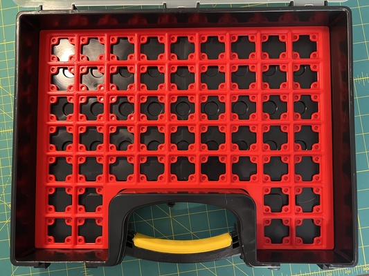 grillefinity plaques base port cargaison pièces organisateur moyen remixé by cheelye outils organisateurs fret portuaire stockage petites 3d print model - Mito3D