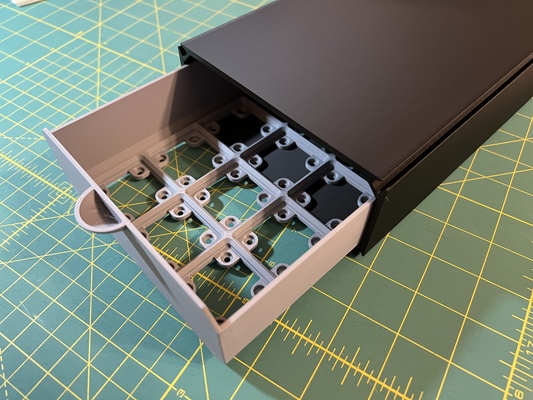 modular gridfinity drawers in sizes remixed by cseelye tools organizers drawer 3d print model - Mito3D