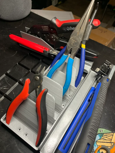 gridfinity pliers racks shared by lucasg tools organizers 3d print model - Mito3D