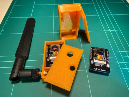 esp32-cam case geh by prilchende hobby & diy electronics gehaeuse 3d print model - Mito3D