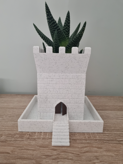 maceta torre tour pot by nerro3d ménage décor plantes aloès suculentas 3d print model - Mito3D