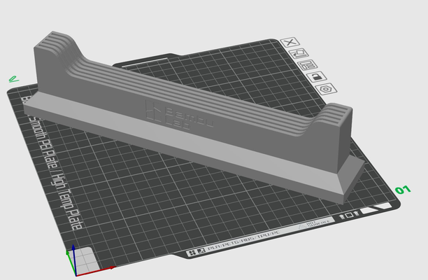 buildplateholder logo 5 plates by savo3d 3d printer accessories build plate holder organizer 3d print model - Mito3D