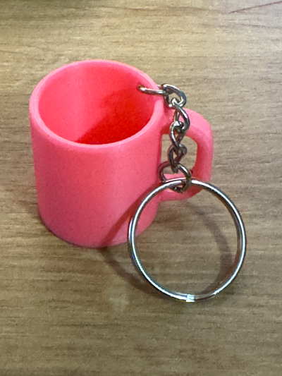 coffee cup key chain by diversq education models 3d print model - Mito3D